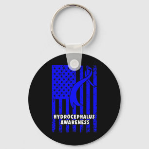 Hydrocephalus Survivor Enduring Awareness Warrior Key Ring