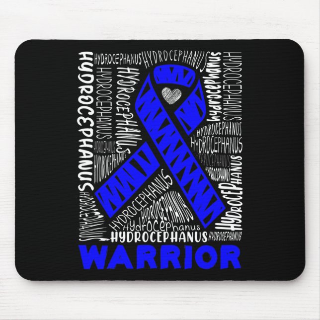Hydrocephalus Survivor Hardworking Awareness Warri Mouse Pad (Front)