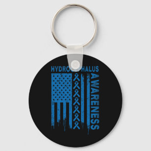 Hydrocephalus Survivor Healthy Awareness Warrior Key Ring