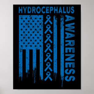 Hydrocephalus Survivor Healthy Awareness Warrior Poster