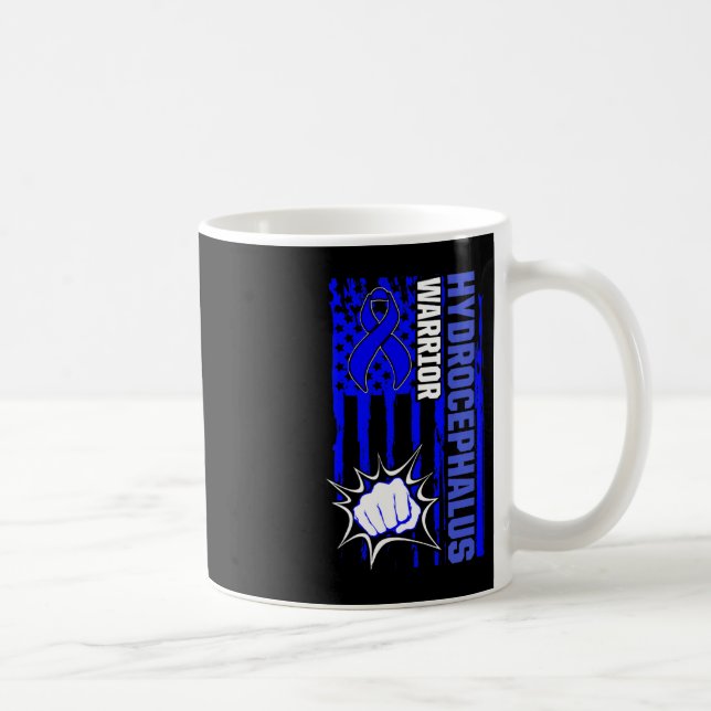 Hydrocephalus Survivor Inspiring Awareness Warrior Coffee Mug (Right)