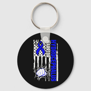 Hydrocephalus Survivor Inspiring Awareness Warrior Key Ring