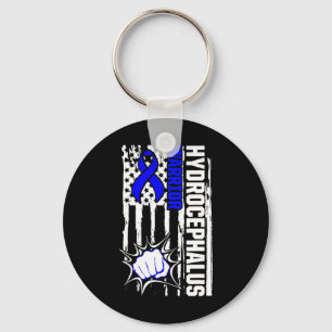 Hydrocephalus Survivor Inspiring Awareness Warrior Key Ring
