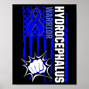 Hydrocephalus Survivor Inspiring Awareness Warrior Poster