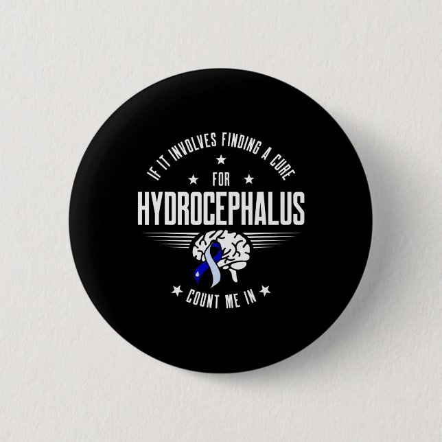 Hydrocephalus Survivor Involves Awareness Warrior  6 Cm Round Badge (Front)
