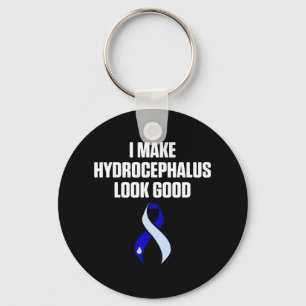 Hydrocephalus Survivor Look Good Awareness Warrior Key Ring