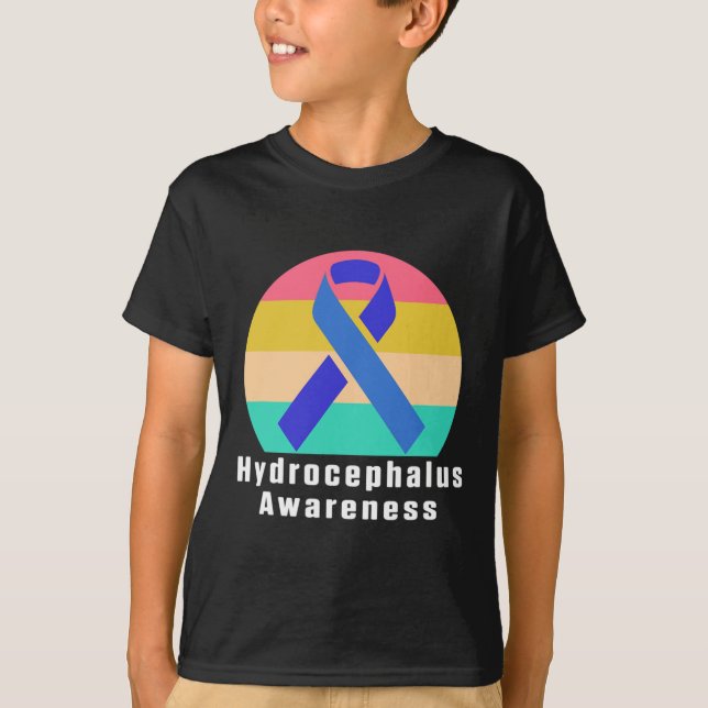 Hydrocephalus Survivor Medical Awareness Warrior  T-Shirt (Front)