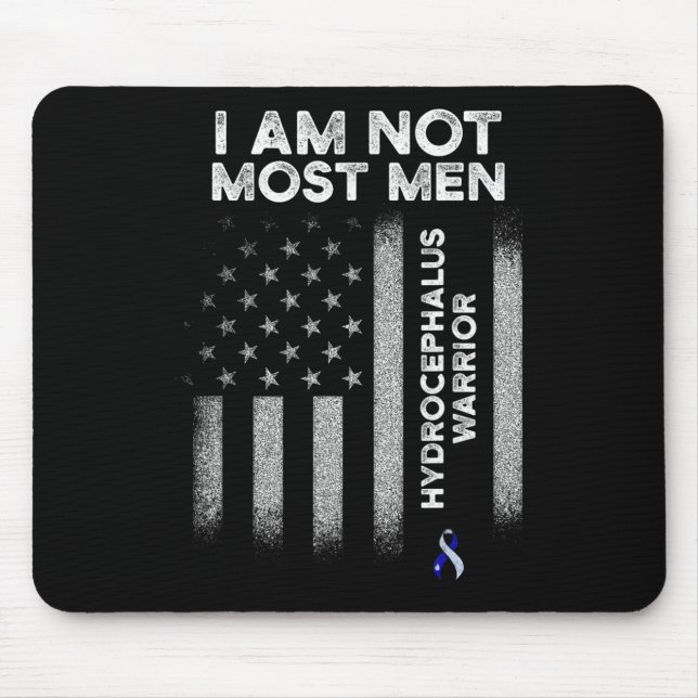Hydrocephalus Survivor Most Men Awareness Warrior  Mouse Pad (Front)