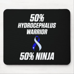 Hydrocephalus Survivor Ninja Awareness Warrior Mouse Pad