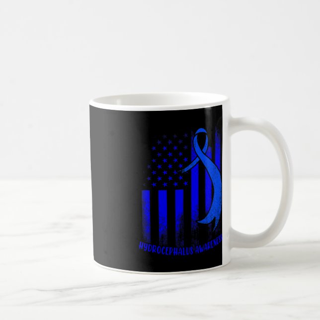 Hydrocephalus Survivor Overcoming Awareness Warrio Coffee Mug (Right)