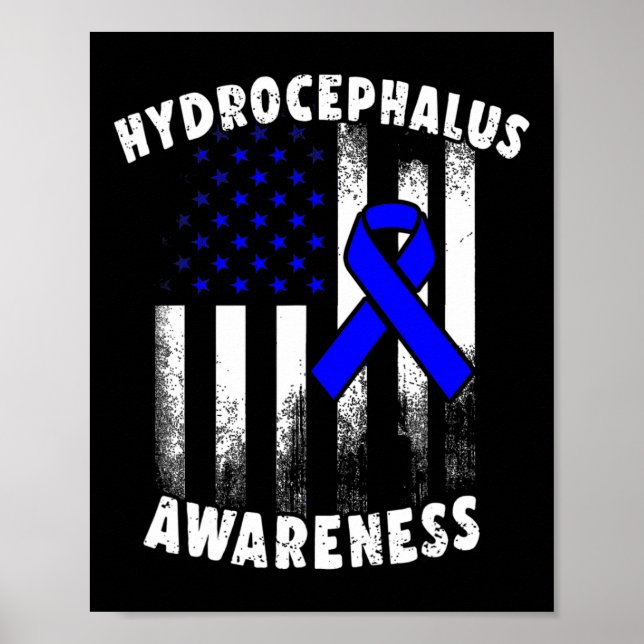 Hydrocephalus Survivor Plan Awareness Warrior  Poster (Front)