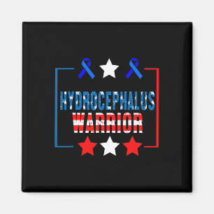 Hydrocephalus Survivor Proud Awareness Warrior 2 Magnet