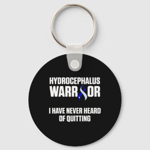 Hydrocephalus Survivor Quitting Awareness Warrior Key Ring