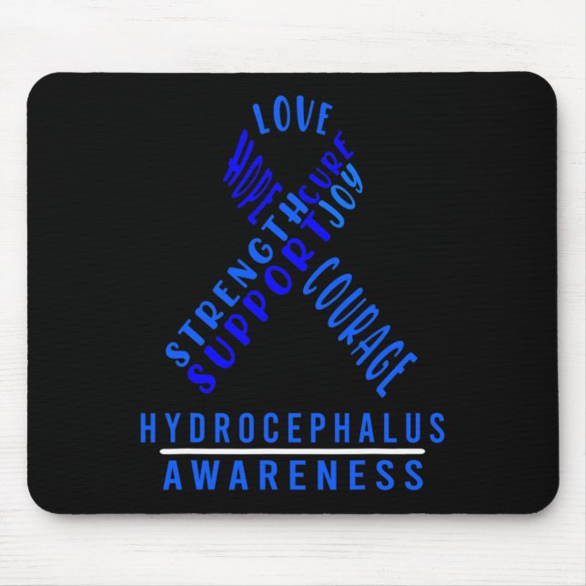 Hydrocephalus Survivor Safety Awareness Warrior  Mouse Pad (Front)