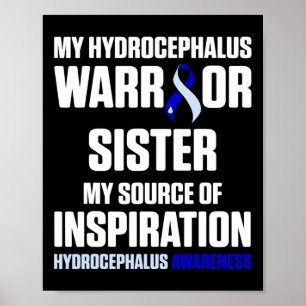 Hydrocephalus Survivor Sister Awareness Warrior 3 Poster