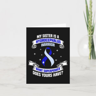 Hydrocephalus Survivor Sister Power Awareness Warr Card
