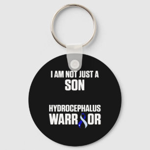 Hydrocephalus Survivor Son Awareness Warrior 2 Key Ring