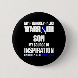 Hydrocephalus Survivor Son Awareness Warrior 7 6 Cm Round Badge