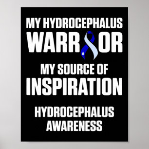 Hydrocephalus Survivor Source Awareness Warrior  Poster