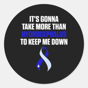 Hydrocephalus Survivor Take Awareness Warrior Classic Round Sticker