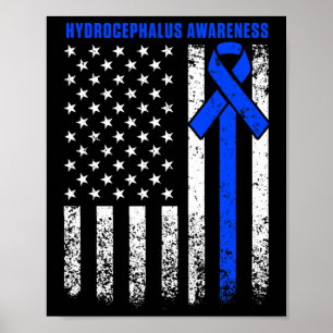 Hydrocephalus Survivor Therapy Awareness Warrior Poster