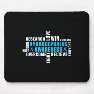 Hydrocephalus Survivor Treating Awareness Warrior Mouse Pad