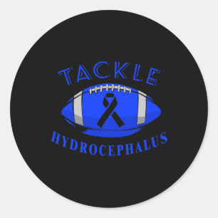Hydrocephalus Survivor Treatment Awareness Warrior Classic Round Sticker