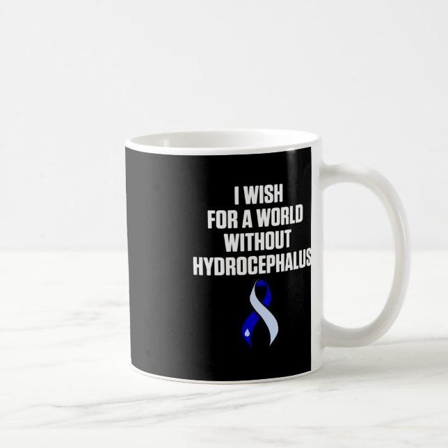 Hydrocephalus Survivor Wish Awareness Warrior  Coffee Mug (Right)