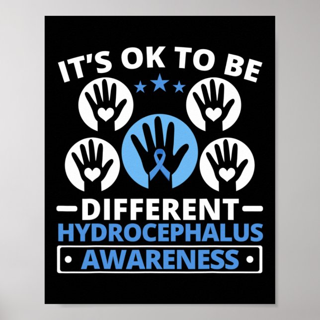 Hydrocephalus Warrior Brain Tumour Hydrocephalus A Poster (Front)