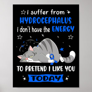 Hydrocephalus Warrior I Suffer From Hydrocephalus Poster