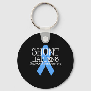 Hydrocephalus Warrior No MORE B.S. Shunt Happens  Key Ring