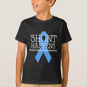 Hydrocephalus Warrior No MORE B.S. Shunt Happens  T-Shirt