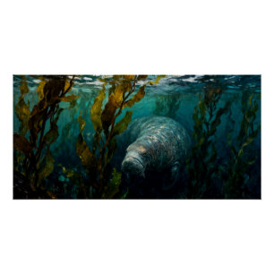 Hydrodamalis gigas – Steller’s Sea Cow Poster