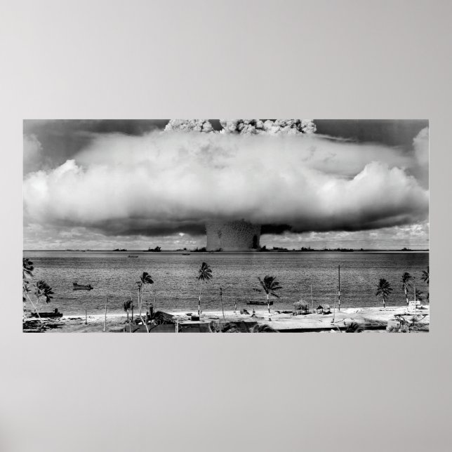 HYDROGEN BOMB BLAST - BIKINI ATOLL - 1946 POSTER (Front)