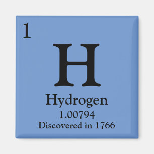 Hydrogen Periodic Table Magnet