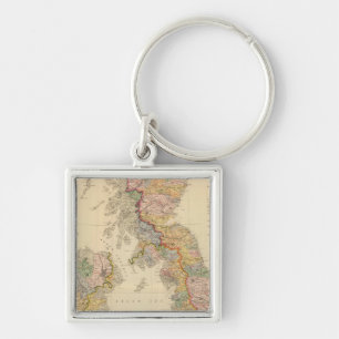 Hydrographical map, British Isles Key Ring