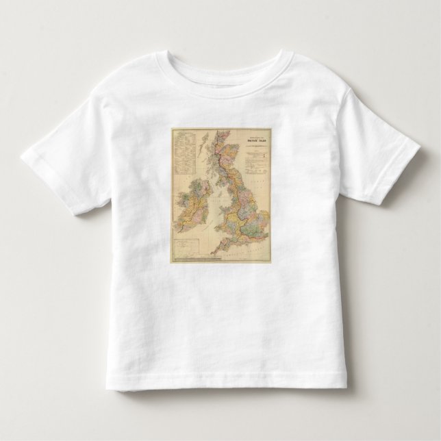 Hydrographical map, British Isles Toddler T-Shirt (Front)