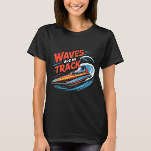 Hydroplane racing airboat captain rooster tail T-Shirt
