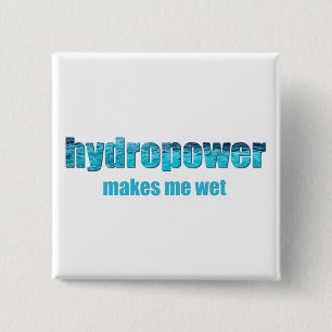 Hydropower Wet! 15 Cm Square Badge