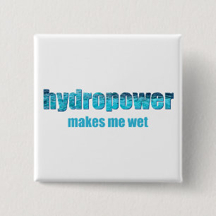 Hydropower Wet! 15 Cm Square Badge