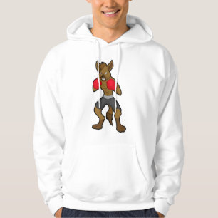 Hyena at Boxing with Boxing gloves Hoodie