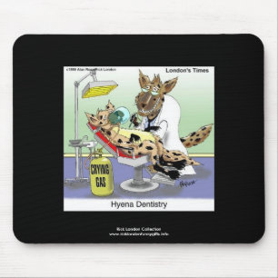 Hyena Dentistry Cartoon Funny Quality Mouse Pad