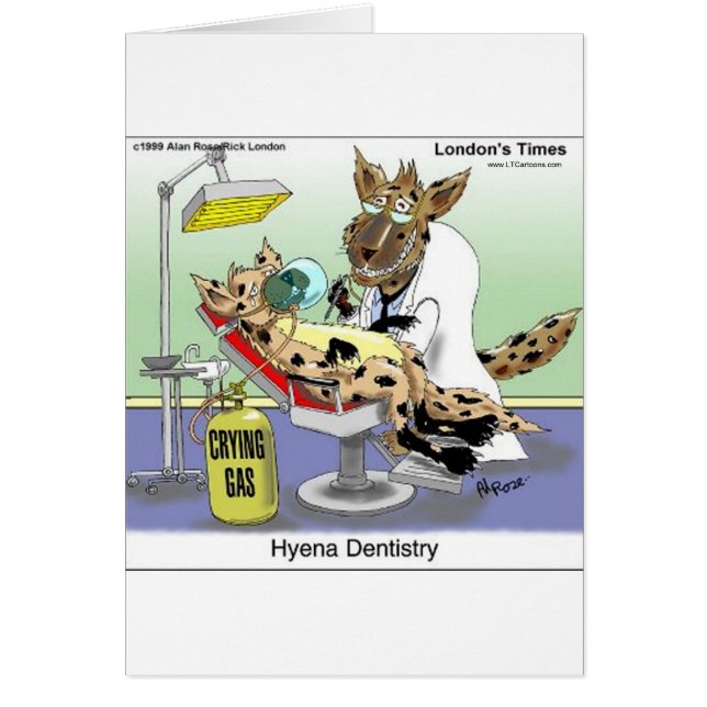 Hyena Dentistry Gifts Tees Mugs Cards Etc (Front)