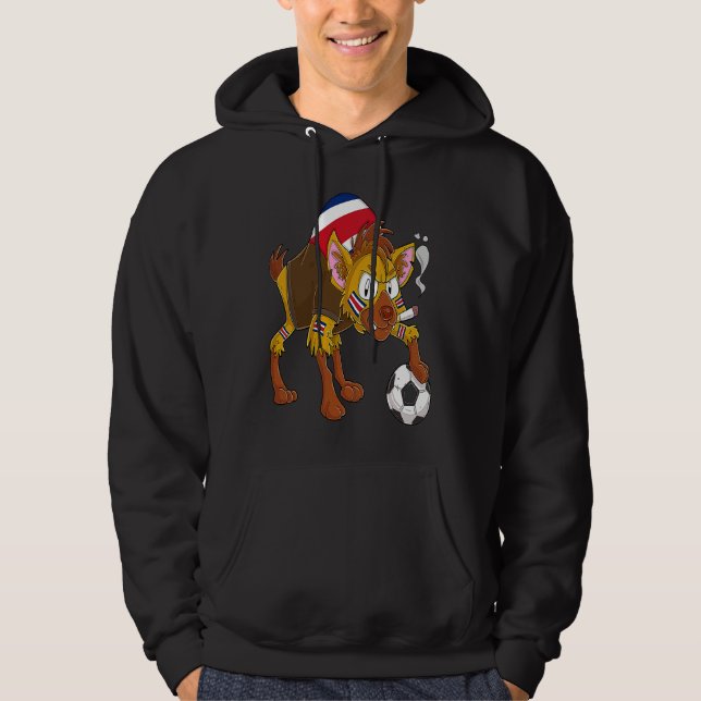 Hyena Fan Costa Rica Hoodie (Front)