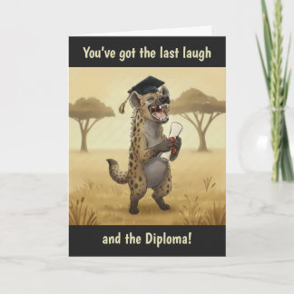 Hyena Graduation Card