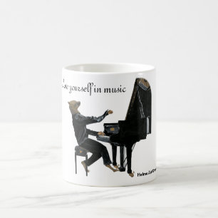 Hyena Piano Music Player Fantasy Coffee Mug