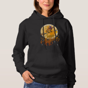 Hyena Ride Witch Shotgun Moon Vintage Hyena Hallow Hoodie