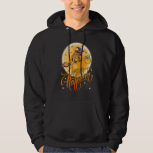 Hyena Ride Witch Shotgun Moon Vintage Hyena Hallow Hoodie