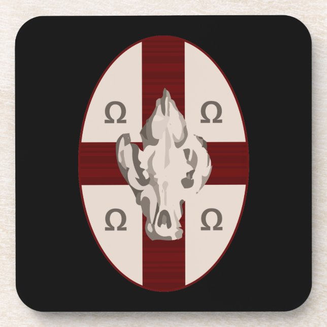Hyena Shield Coaster (Front)
