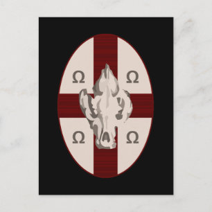 Hyena Shield Postcard